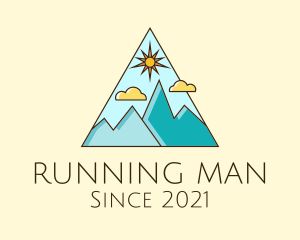 Mountain Peak - Outdoor Mountaineering Travel logo design