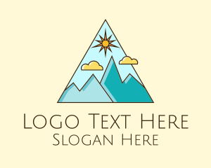 Outdoor Mountaineering Travel Logo