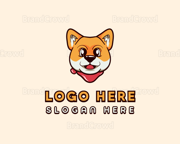 Shiba Inu Pet Dog Logo