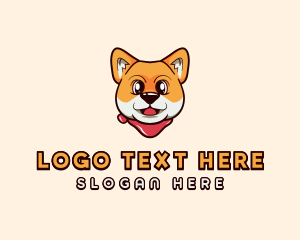 Dog Trainer - Shiba Inu Pet Dog logo design
