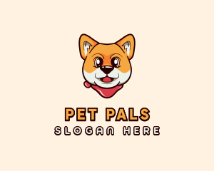 Shiba Inu Pet Dog logo design