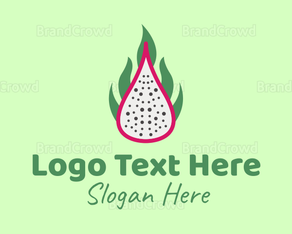 Ripe Dragon Fruit Logo