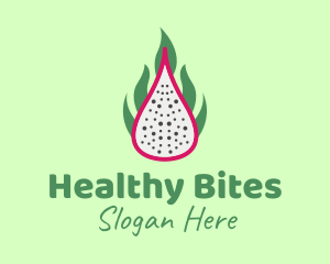 Ripe Dragon Fruit  logo design