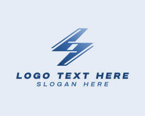 Thunder - Energy Lightning Bolt logo design