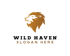 Premium Wild Lion  logo design