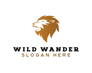 Premium Wild Lion  logo design