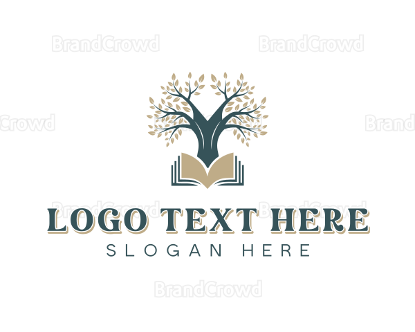 Tree Library Reading Logo