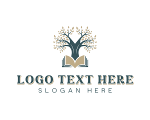 Tree Library Reading Logo