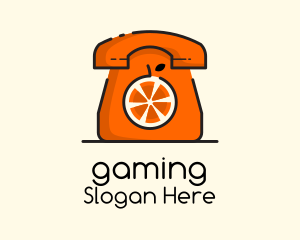 Telephone Orange Fruit  Logo