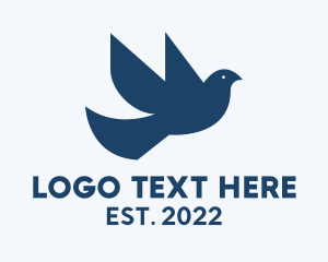 Peace - Religious Christianity Dove logo design