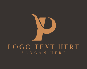Professional Swoosh Letter P Logo