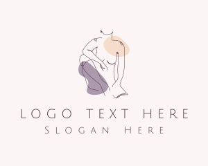 Cosmetic - Sexy Nude Woman logo design