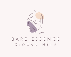 Nude - Sexy Nude Woman logo design