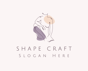 Figure - Sexy Nude Woman logo design