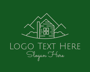 Destination - Farmhouse Destination Outline logo design