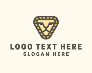 Triangle - Lion Face Company logo design