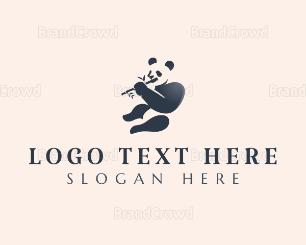 Panda Bear Animal Logo