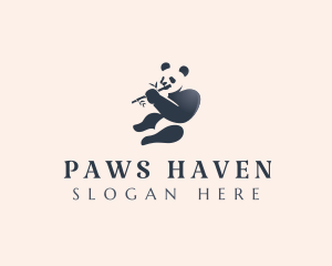 Panda Bear Animal logo design