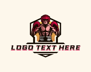 Boxing Sports Athlete logo design