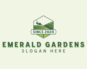 Gardening Lawn Mower logo design