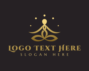 Buddhism - Yoga Human Zen logo design