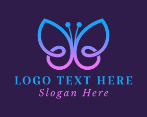 Company - Beauty Salon Butterfly logo design