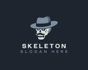 Skull Mafia Hat logo design