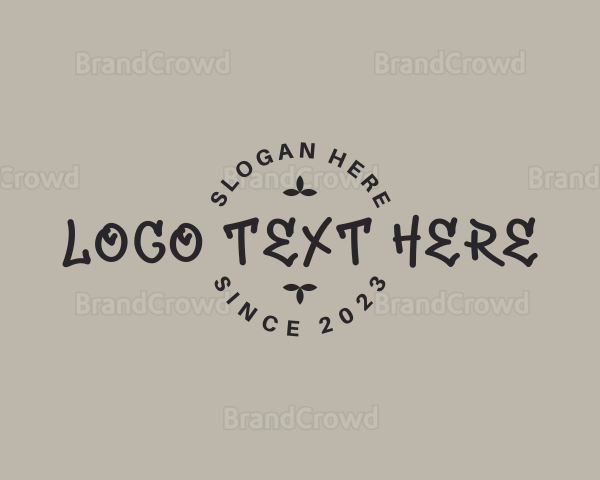 Circle Graffiti Wordmark Logo