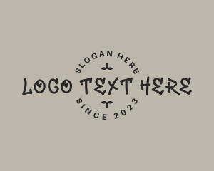Tattoo - Circle Graffiti Wordmark logo design