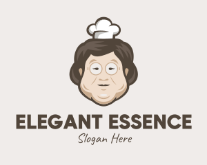 Asian Grandma Chef logo design