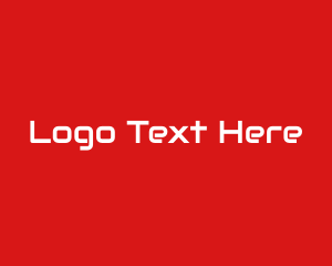 Red - Simple Tech Computer logo design