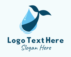 Tail - Droplet Whale Tail logo design