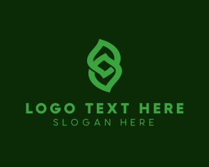 Foundation - Leaf Loop Symbol logo design