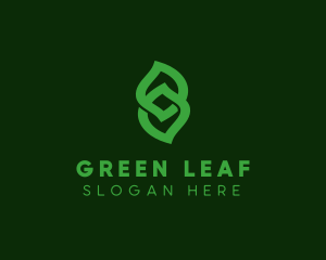 Leaf Loop Symbol logo design