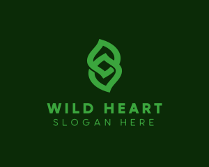 Leaf Loop Symbol logo design