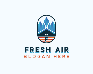 Fire Ice HVAC logo design