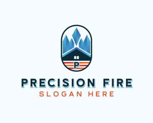 Fire Ice HVAC logo design