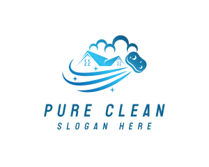 Home Cleaning Sponge logo design