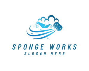Sponge - Home Cleaning Sponge logo design