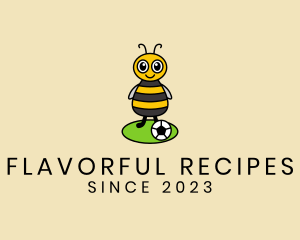 Daycare - Soccer Bee Kid logo design