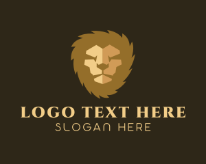 High End - Gold Luxury Lion logo design