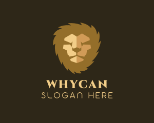 Gold Luxury Lion  Logo