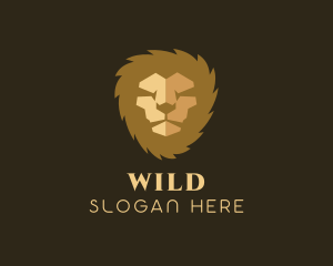 Agency - Gold Luxury Lion logo design