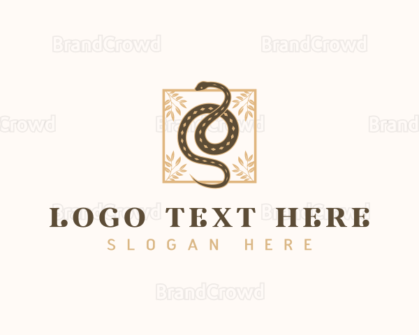 Boho Snake Frame Logo