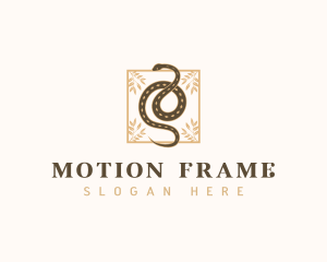 Boho Snake Frame logo design