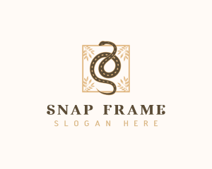 Boho Snake Frame logo design