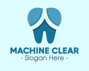 Blue Dentist Dental Tooth logo design