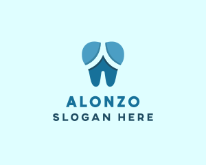 Blue Dentist Dental Tooth logo design