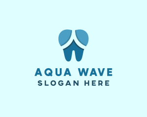 Blue Dentist Dental Tooth logo design