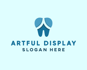 Blue Dentist Dental Tooth logo design